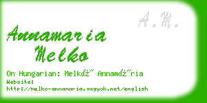 annamaria melko business card